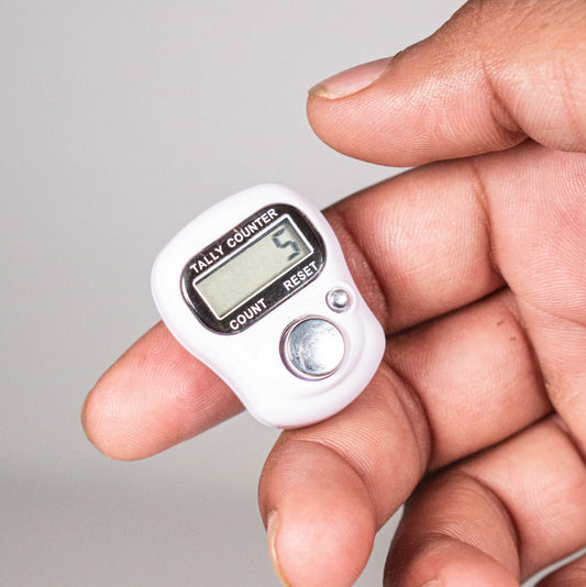 Radharaman Prashadi Naam Jap Counter - White - Shri Radharaman Shop