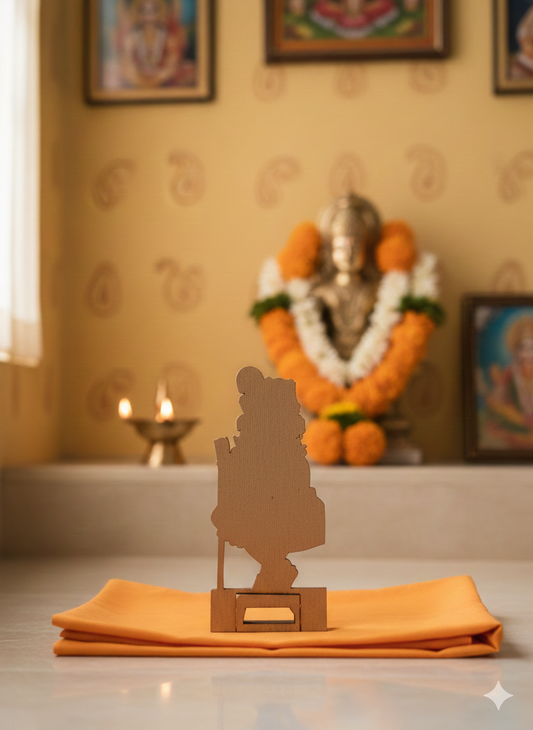 Shri Radharaman Photo Stand Cutout - Wooden