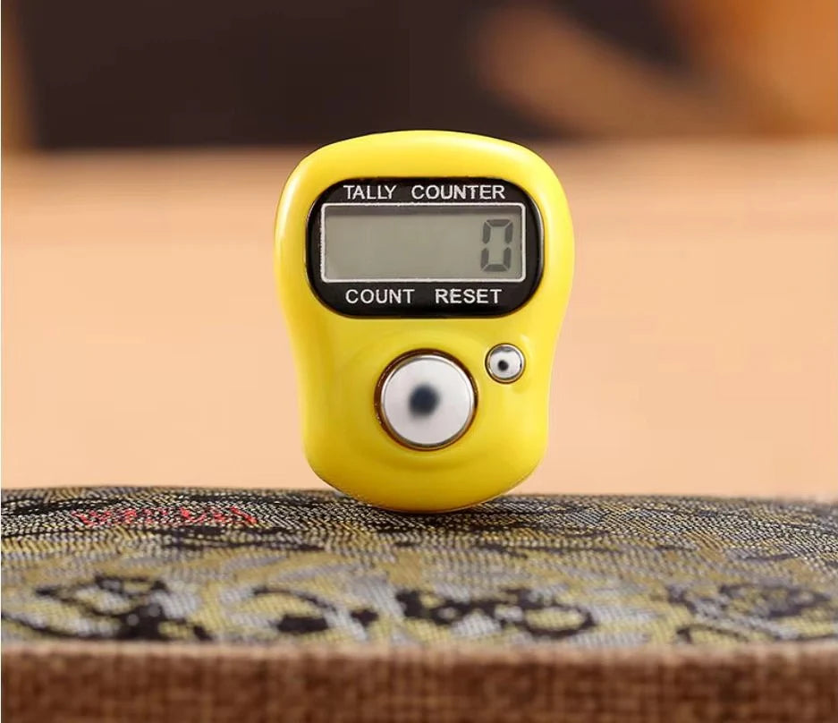 Radharaman Prashadi Naam Jap Counter - Yellow - Shri Radharaman Shop