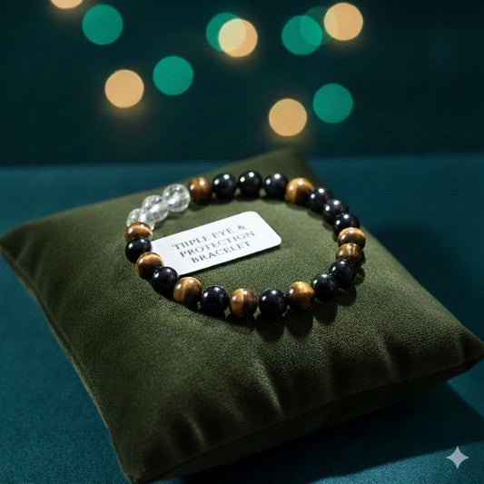 Triple Protection Bracelet – Strength • Focus • Shielding Energy